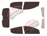 Kit film teinté Lancia Ypsilon (3) 5 portes (2011 - 2023)