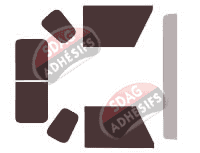 Kit film teinté Land Rover Defender (2) Pick-up 2 portes (1990 - 2017)
