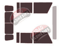 Kit film teinté Land Rover Defender (1) Pick-Up 4 portes (1983 - 2001)