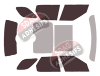 Kit film teinté Land Rover Discovery (5) 5 portes (depuis 2017)
