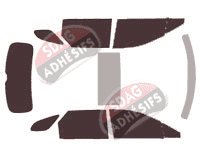 Kit film teinté Lexus RX L (4) Long 5 portes (2018 - 2022)