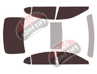 Kit film teinté Lexus ES (7) Berline 4 portes (2018 - 2026) Kit film teinté Lexus ES (7) Berline 4 portes (2018 - 2026)