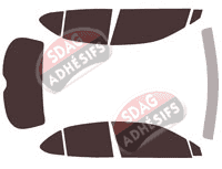 Kit film teinté Lexus UX (1) 5 portes (depuis 2019)
