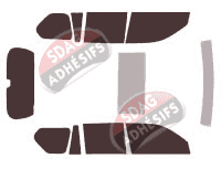 Kit film teinté Lexus GX (2) 5 portes (2010 - 2023)
