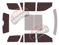 Kit film teinté Lincoln Navigator (4) Court 5 portes (2017 - 2024)