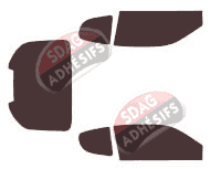 Kit film teinté Maserati 4200 GT Coupe 3 portes (2002 - 2007) Kit film teinté Maserati 4200 GT Coupe 3 portes (2002 - 2007)