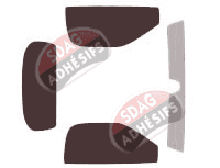 Kit film teinté Maserati 4200 Spyder Cabriolet 2 portes (2002 - 2007) Kit film teinté Maserati 4200 Spyder Cabriolet 2 portes (2002 - 2007)