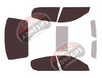 Kit film teinté Maserati Quattroporte (5) Berline 4 portes (2004 - 2013)