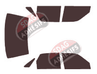 Kit film teinté Mazda 626 (3) Berline 4 portes (1987 - 1992)