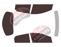 Kit film teinté Mazda 2 (2) 5 portes (2007 - 2015)