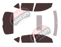 Kit film teinté Mazda 3 (1) 5 portes (2003 - 2009)