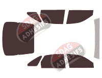 Kit film teinté Mazda 626 (4) 5 portes (1992 - 1997)