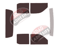 Kit film teinté Mazda BT-50 (1) Pick-Up 4 portes (2006 - 2011)