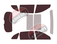 Kit film teinté Mazda CX-90 (1) 5 portes (depuis 2023)