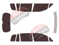 Kit film teinté Mazda Premacy (1) 5 portes (1998 - 2005)
