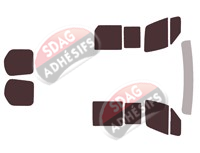 Kit film teinté Mercedes-Benz Sprinter (3) Utilitaire Cabine Approfondie 5 portes (depuis 2019)