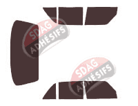 Kit film teinté Mercedes-Benz 200-300 Berline 4 portes (1975 - 1986)