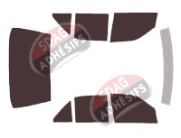 Kit film teinté Mercedes-Benz 300-400 Courte Berline 4 portes (1992 - 1999)