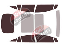 Kit film teinté Mercedes-Benz EQS (1) Berline 4 portes (depuis 2021)
