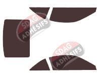 Kit film teinté Mercedes-Benz SL (6) CC 2 portes (2012 - 2021)