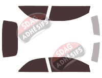 Kit film teinté Mercedes-Benz Classe E (4) Cabriolet 2 portes (2010 - 2017)