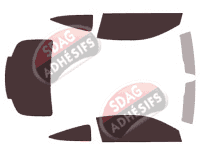 Kit film teinté Mercedes-Benz Classe C (4) Coupe 2 portes (2014 - 2021)