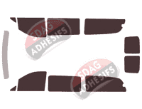 Kit film teinté Mercedes-Benz Vito / EQV (3) Extra Long 6 portes (depuis 2014)