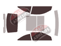 Kit film teinté Mercedes-Benz Classe C (2) Sport Coupe 3 portes (2001 - 2008)