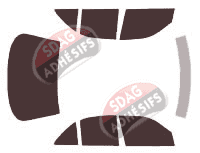 Kit film teinté Mercedes-Benz Classe E (2) Berline 4 portes (1995 - 2002)