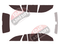 Kit film teinté Mercedes-Benz Classe E (3) Break 5 portes (2003 - 2009)