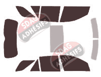 Kit film teinté Mercedes-Benz ML (2) 5 portes (2005 - 2011)