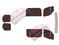 Kit film teinté Mercedes-Benz Sprinter (3) Utilitaire Cabine Approfondie 5 portes (depuis 2019)