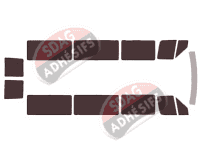 Kit film teinté Mercedes-Benz Sprinter (1) Long 5 portes (1995 - 2006)