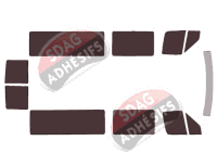 Kit film teinté Mercedes-Benz Sprinter (1) Moyen 5 portes (1995 - 2006)