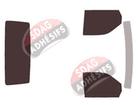 Kit film teinté Mercedes-Benz Vito / EQV (1) Utilitaire 4-5 portes (1996 - 2003)