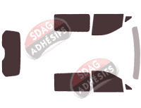 Kit film teinté Mercedes-Benz Vito / EQV (3) Mixto Utilitaire 4 portes (depuis 2014)