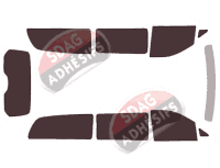 Kit film teinté Mercedes-Benz Classe V / EQV (2) Extra Long 4 portes (depuis 2014)