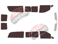 Kit film teinté Mercedes-Benz Vito / EQV (2) Extra Long 4 portes (2003 - 2014)