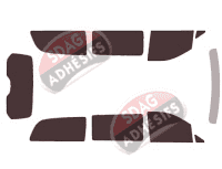 Kit film teinté Mercedes-Benz Classe V / EQV (2) Long 4 portes (depuis 2014)