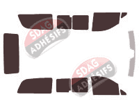 Kit film teinté Mercedes-Benz Vito / EQV (2) Long 4 portes (2003 - 2014)