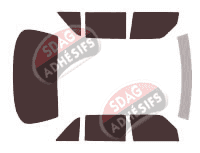 Kit film teinté Mercedes-Benz Classe S (1) Berline 4 portes (1979 - 1991)
