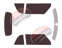 Kit film teinté Mini One et  Cooper (3) Cabriolet 2 portes (2016 - 2023)