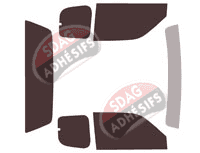Kit film teinté Mitsubishi L200 (3) Club Cab Pick-up 2 portes (1996 - 2006)
