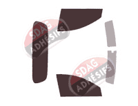 Kit film teinté Mitsubishi L200 (5) Simple-Cab Pick-up 2 portes (2015 - 2023)