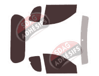 Kit film teinté Mitsubishi L200 (4) Club Cab Pick-up 2 portes (2006 - 2015)