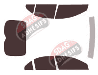 Kit film teinté Mitsubishi Lancer (8) Sportback 5 portes (2007 - 2017)