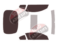 Kit film teinté Nissan Altima (4) Coupé 3 portes (2007 - 2013)
