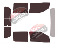 Kit film teinté Nissan Frontier (3) Crew Cab Pick-up 4 portes (depuis 2021)