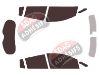 Kit film teinté Nissan Leaf (1) 5 portes (2011 - 2018)