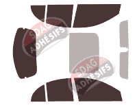 Kit film teinté Nissan Micra (4) 5 portes (2010 - 2017) Kit film teinté Nissan Micra (4) 5 portes (2010 - 2017)